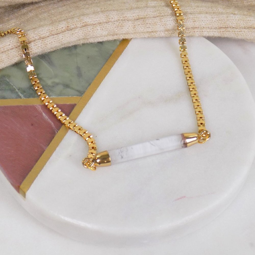 new with box clear quartz bullet bar quartz crystal natural gemstone dainty